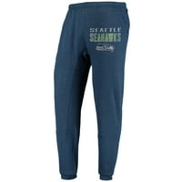 Сиетл Seahawks Sideline облека Bismark Terry Cuffed Lounge Pants - колеџ морнарица