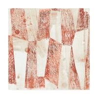 Трговска марка ликовна уметност „Црвена земја текстил VII“ платно уметност до јуни Ерика Вес