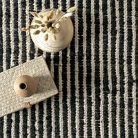 Нулум Хаиди Штрн памук јута, килим, 5 '8', темно сива боја
