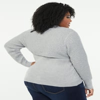 Фармерки со Софија од Софија Вергара, плус големина на џемпер со големина на болеро, 2-парчиња