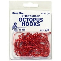 Beau Mac Red Octopus Hooks