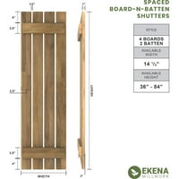 Ekena Millwork 1 2 W 31 H Americraft Четири надворешни работи на одборот за вистинско дрво распоредено од