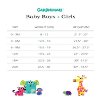 Garanimals бебе девојче Ками каросерија, 2-пакувања, големини 0м-24м