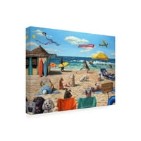 Трговска марка ликовна уметност „кучиња плажа“ платно уметност од Лусија Хефернан