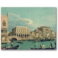 Трговска марка ликовна уметност мост на воздишки wallидна уметност од платно од Канатело