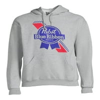 Hoodie Pabst Blue Ribbon Man's & Big Manight Suliver, големини S-2XL