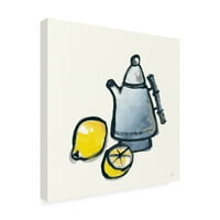 Трговска марка ликовна уметност „чај и лимони морнарица“ платно уметност од Крис Паске