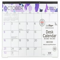 Погледнете го поголем месечен календар на подлога за неделна биро, октомври - декември, 17 22 виолетова