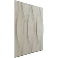 Ekena Millwork 5 8 W 5 8 H врба Endurawall Декоративен 3Д wallиден панел, Ultracover Satin Blossom White White