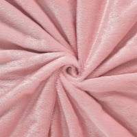 Уникатни поволни цени бушава фау крзно декоративно ќебе розова кралица
