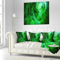 Дизајнрт Зелена бурна небо текстура - Апстрактна перница за фрлање - 16x16