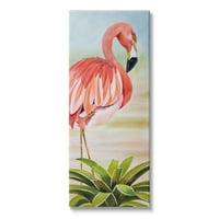 Sulpell Industries Elegant Bird Pink Pink Flamingo Tropical Standing Fuls, 48, дизајн од â © Лиза Спарлинг