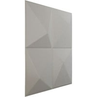 Ekena Millwork 5 8 W 5 8 H Ellis Endurawall Декоративен 3Д wallиден панел, текстурирано метално сребро