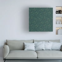 Дебора Кнудсон „Зелена цветна“ платно уметност