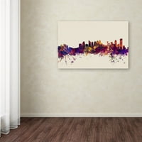 Трговска марка ликовна уметност Калгари Канада Skyline Canvas Art by Michael Tompsett