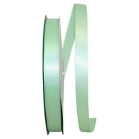 Reliant Ribbon Single Face Satin All Iimit Mint Green Polyester Ribbon, 3600 0,62