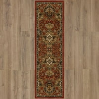 Карастански килими Дахар Гарнет 2 '4 7' 10 Област килим