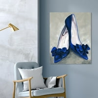Wynwood Studio Mase and Glam Wall Art Canvas Prints „Сини понеделник“ чевли - сина, сива
