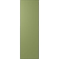Ekena Millwork 15 W 57 H TRUE FIT PVC Diagonal Slat модерен стил фиксни ролетни за монтирање, мов зелена
