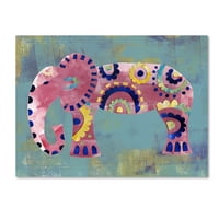 Трговска марка ликовна уметност 'Boho Elephant 4' Canvas Art by Summer Tali Hilty
